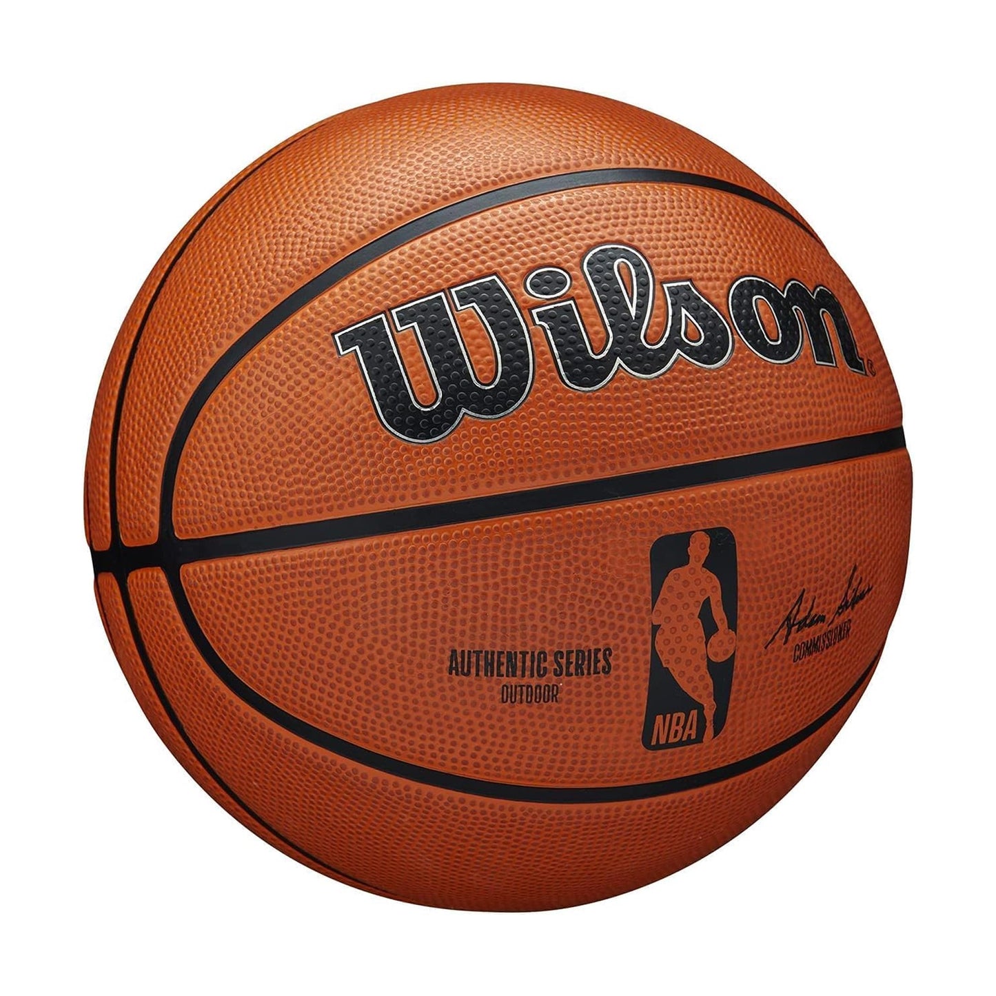 WILSON NBA Authentic Outdoor Basketball - Size 7-29.5", Brown WILSON