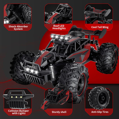 Carox 1:18 RC Car with 2 Batteries 25KM/H Remote Control Car for Kids 🍁 All In One Marketplace Canada