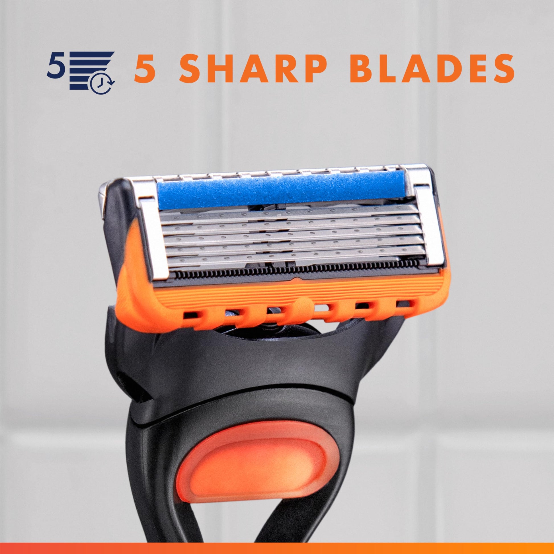 Gillette Fusion 5 Blades Refill, Razor Blades Men, 10 Fusion5 + 2 ProGlide Razors refills, 5-Blade Cartridges, 12 Total Refills - Available at All In One Marketplace Canada