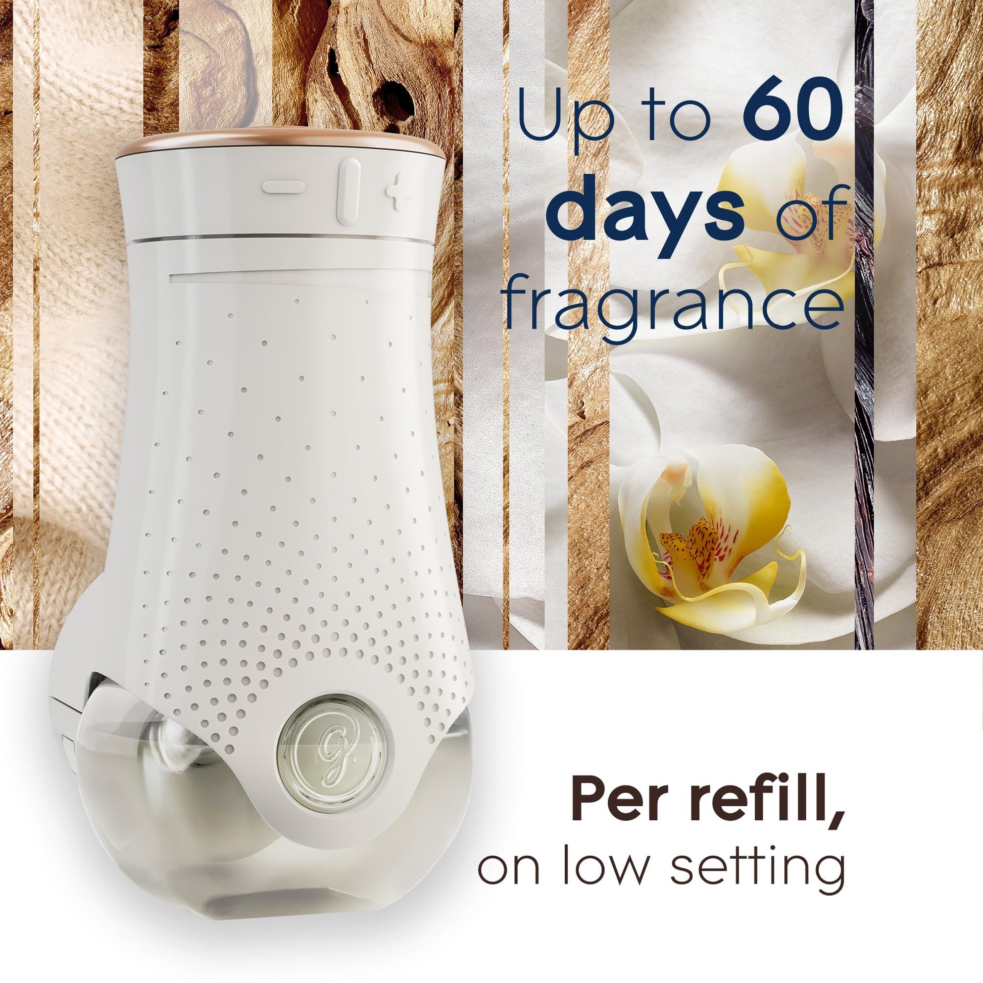 Glade PlugIns Air Freshener Refill Oil, Long Lasting Scented Plug In with Essential Oils for Home, Bathroom & Kitchens, Delicate Vanilla Embrace, 10 Refills - Available at All In One Marketplace Canada