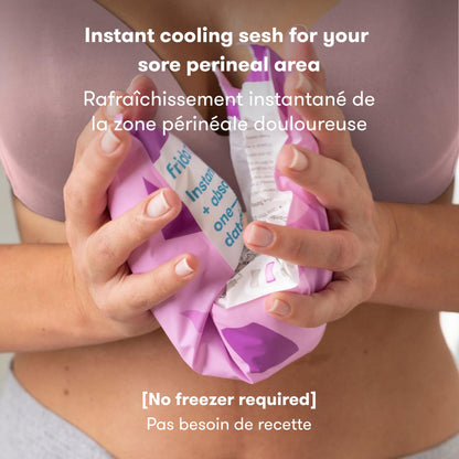 Frida Mom 2-in-1 Postpartum Pads, Absorbent Perineal Ice Maxi Pads, Instant Cold Therapy Packs and Maternity Pad in One, 8ct - Available at All In One Marketplace Canada