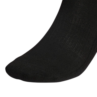 adidas Men's Athletic Cushioned 6-Pack Crew Socks, Black, Large