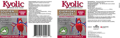Kyolic Odourless Aged Garlic Extract - 90 Tablets Extra Strength 1000mg - Cardiovascular Supplement - Kyolic Cardiovascular Health -Garlic Extract Supplement - 90 Day-Supply - Available at All In One Marketplace Canada