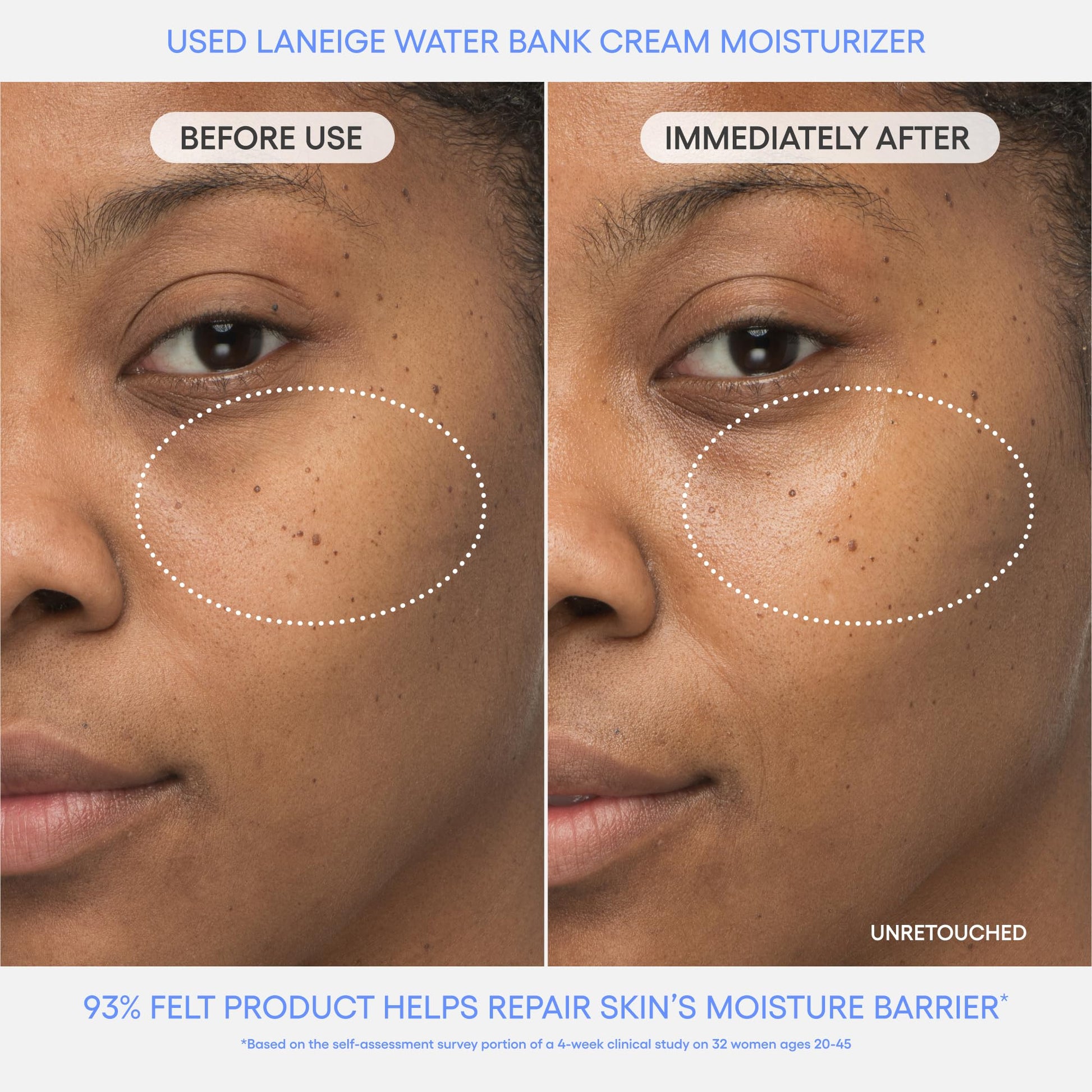 LANEIGE Water Bank Blue Hyaluronic Cream Moisturizer Refill: Hydrating Korean Face Cream with Squalane & Ceramide for Skin Barrier Support, Dermatologist-Tested LANEIGE