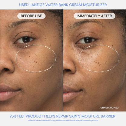 LANEIGE Water Bank Blue Hyaluronic Cream Moisturizer Refill: Hydrating Korean Face Cream with Squalane & Ceramide for Skin Barrier Support, Dermatologist-Tested LANEIGE
