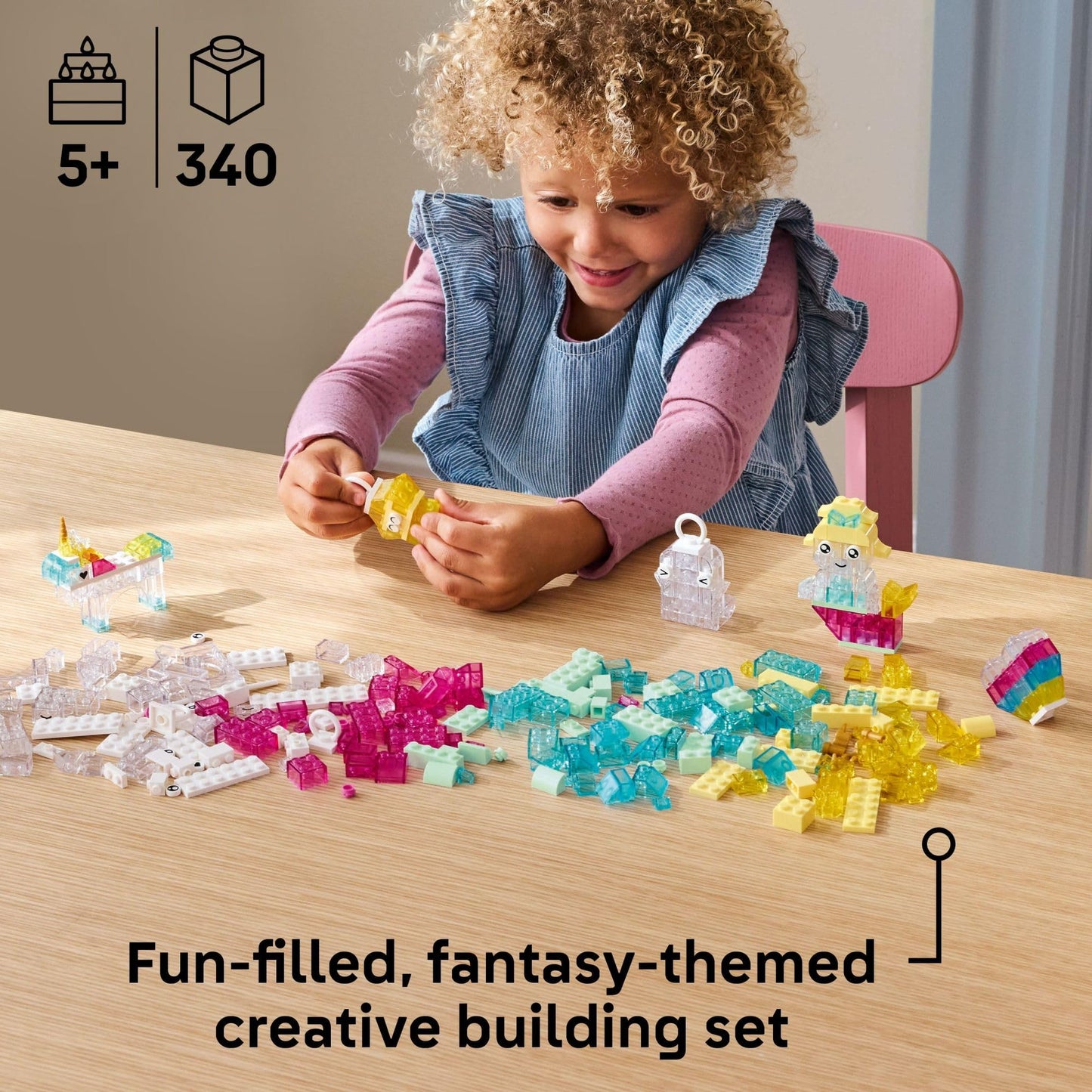 LEGO Classic Magical Transparent Box - Preschool Learning Toy for Boys and Girls, Ages 5+ - Birthday Gift for Kids - Beginner Construction Set - Colorful Building Bricks Toy - 11040 - Available at All In One Marketplace Canada