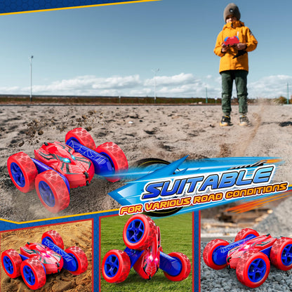 Remote Control Cars for Kids, vicia RC Car Kids Toys for 3 4 5 6 7 8 Year Old Boys Outdoor Toy Boys Toys 8-10 4WD 2.4GHZ Electric Stunt Car Christmas Easter 3-9 Year Old Boy Gift Ideas 🍁 All In One Marketplace Canada