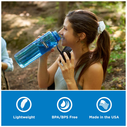 Nalgene 48 oz Wide Mouth Silo Water Bottle | BPA-Free, Durable & Leak Proof, Large & Lightweight for Hiking, Gym & Sports, Jade Nalgene