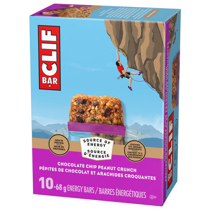 Clif Bar, Energy Bars, Chocolate Chip Peanut Crunch, 680 g (Pack of 10) 🍁 All In One Marketplace Canada