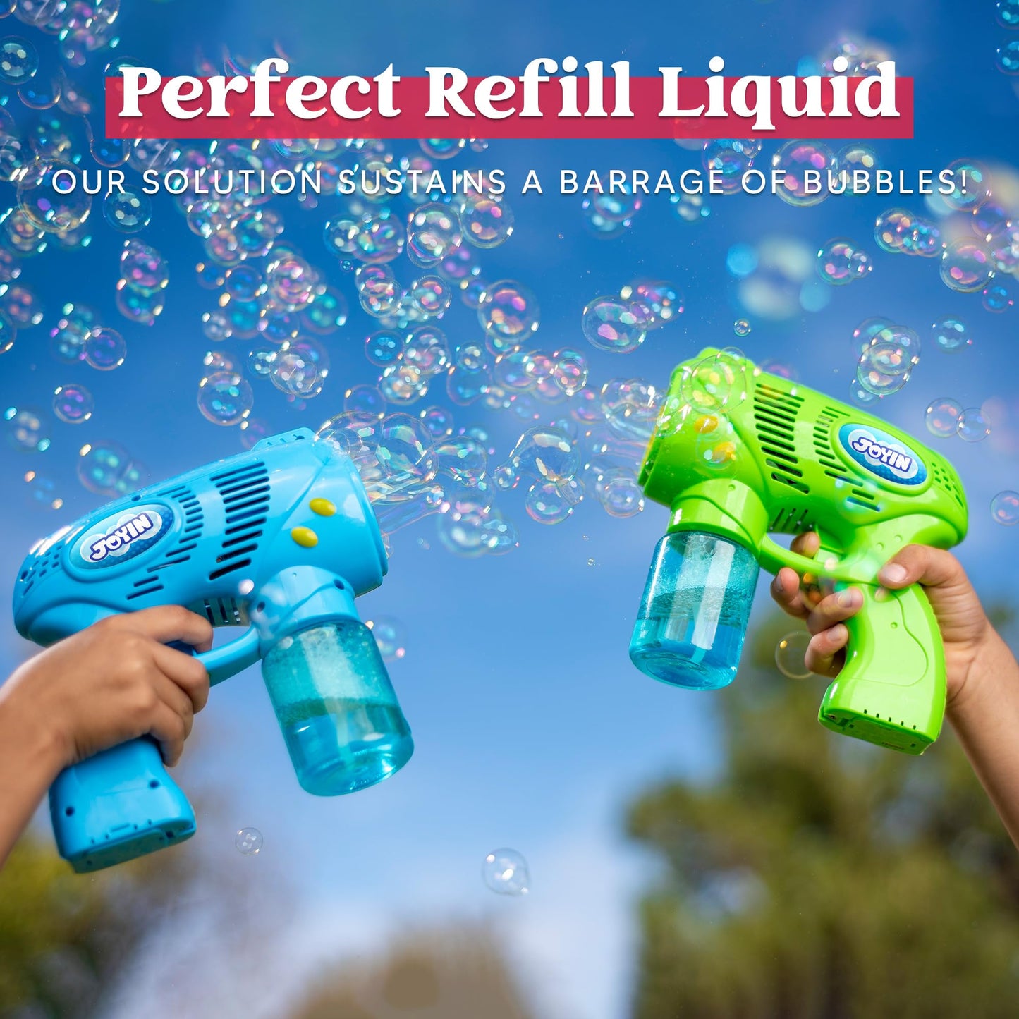JOYIN 32 OZ Concentrated Bubble Solution for Bubble Machines (Up to 2.5 Gallons), Concentrated Solution Refills for Machine, Wands, Blower, Easter, Kids, Parties