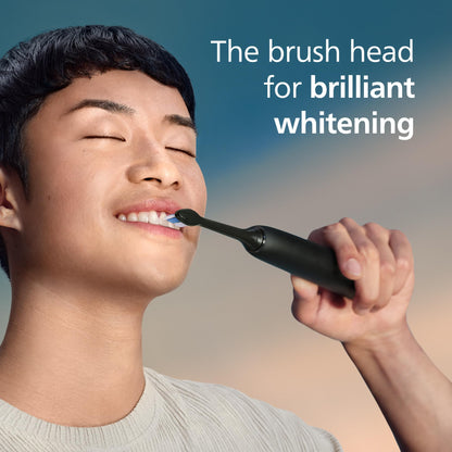 Philips Sonicare W DiamondClean - Genuine Replacement Electric Toothbrush Heads, Black, 2 Pack, HX6062/95 - Available at All In One Marketplace Canada