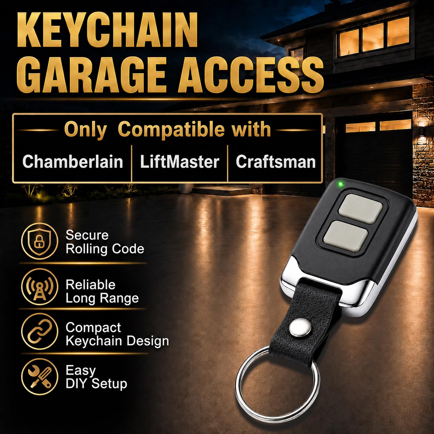 2 for Chamberlain LiftMaster Craftsman Garage Door Opener Remote 893LM 893Max 891LM 971LM 973LM 371LM 373LM Universal - Available at All In One Marketplace Canada