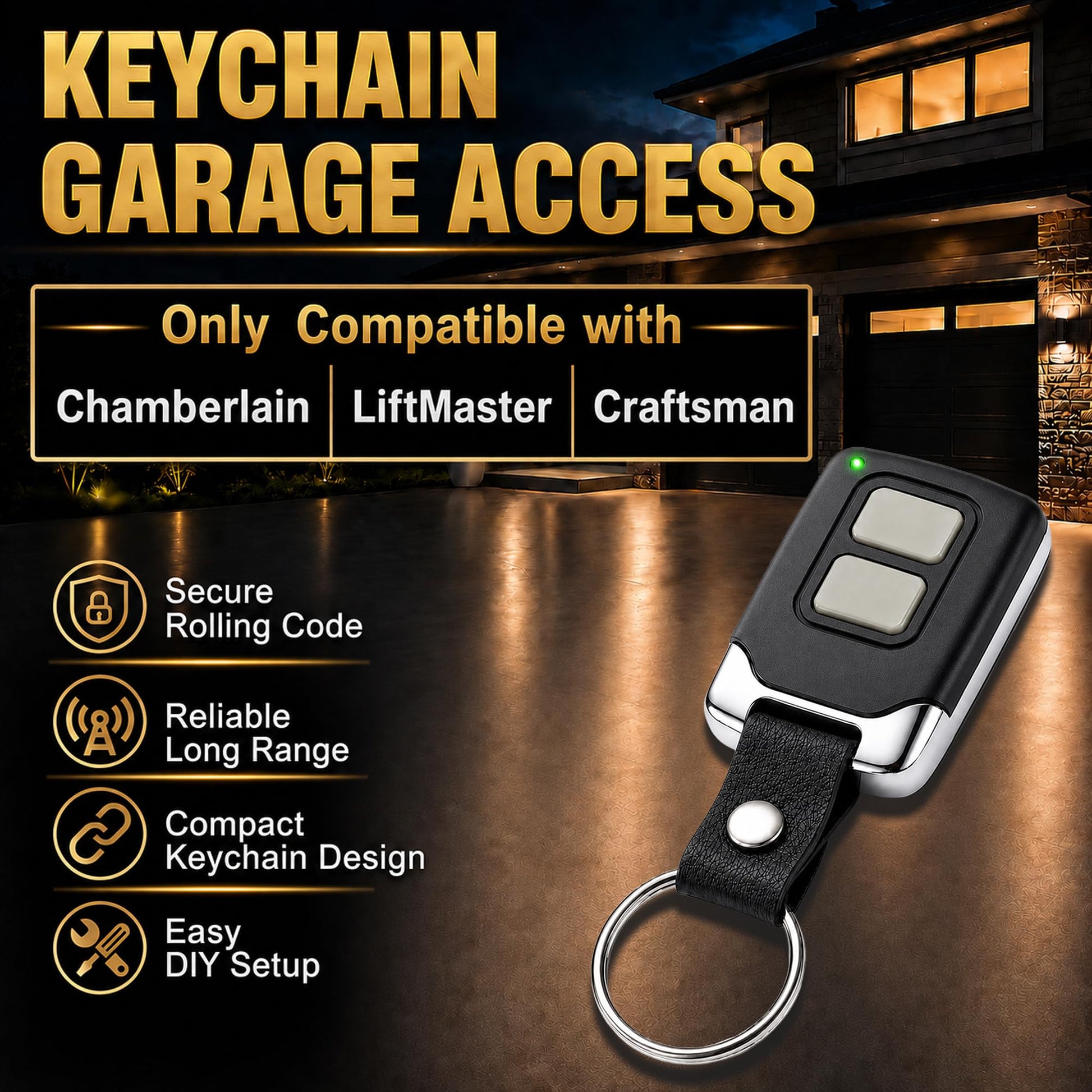 2 for Chamberlain LiftMaster Craftsman Garage Door Opener Remote 893LM 893Max 891LM 971LM 973LM 371LM 373LM Universal - Available at All In One Marketplace Canada
