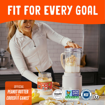 PBfit All-Natural Peanut Butter Powder Spread From Real Roasted Pressed Peanuts, 8g of Protein, 30 Oz