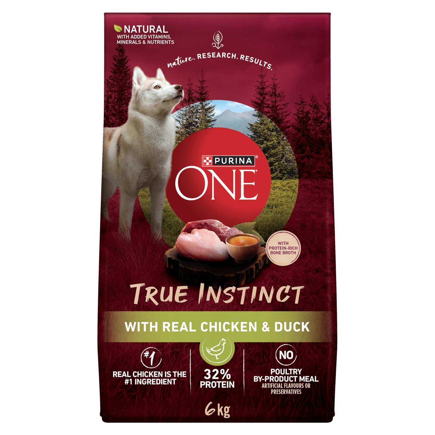 Purina ONE True Instinct Dry Dog Food, Chicken & Duck 6kg Purina ONE