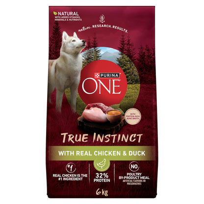 Purina ONE True Instinct Dry Dog Food, Chicken & Duck 6kg Purina ONE