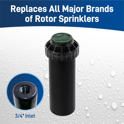 Orbit Watermaster 55461 Voyager 4-Inch Adjustable Pop-Up Gear Drive Sprinkler Head, 2-Pack Orbit