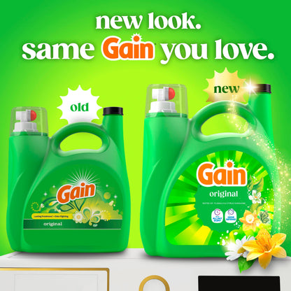 Gain Aroma Boost Liquid Laundry Detergent, Original Scent, HE Compatible, 107 Loads, 4.55L