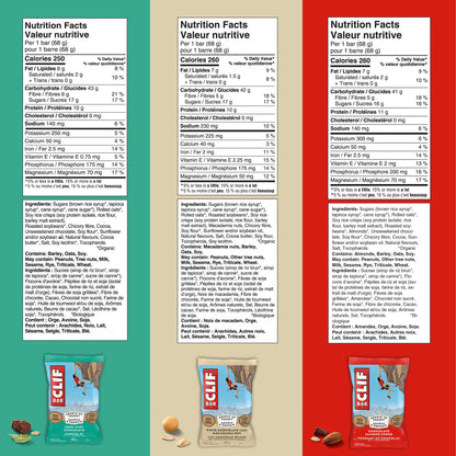 CLIF BAR Energy Bar Variety Pack – 16 Bars, 6 Flavors, 68g Each