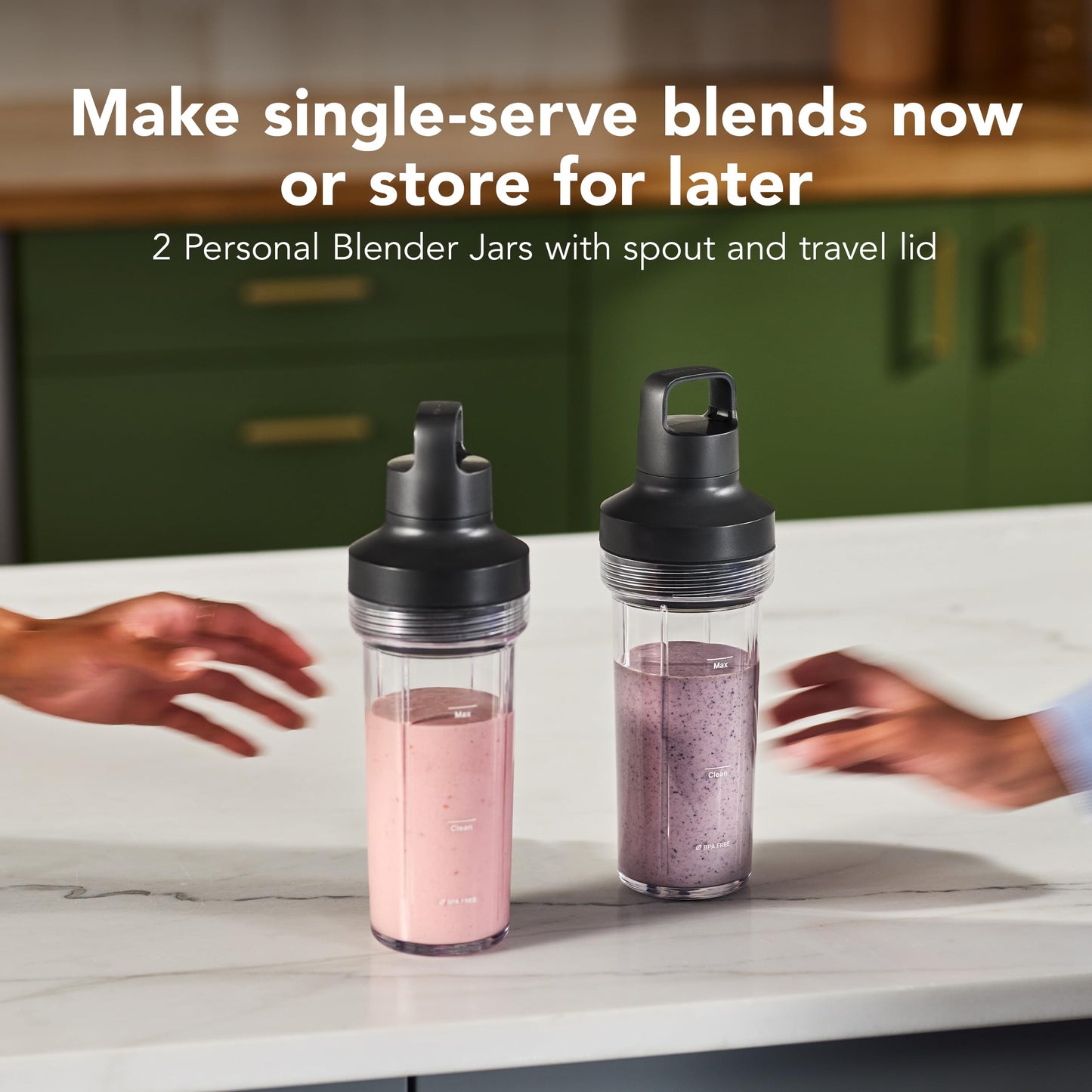 KitchenAid Pure Power Blender with 2 Personal Blending Jars, 1700 Watt Peak Power*, KSB2078PL, Porcelain White 🍁 All In One Marketplace Canada