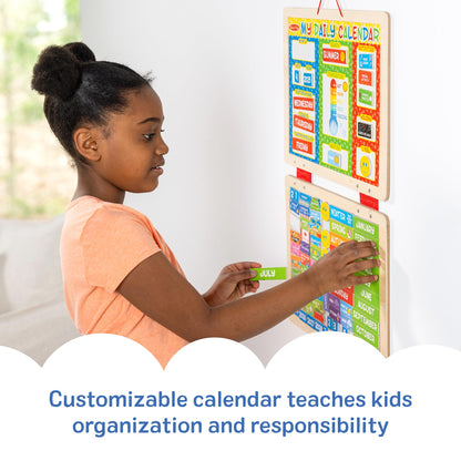 Melissa & Doug My First Daily Magnetic Calendar, Classroom Calendar for Kids Activities with Weather & Seasons, Preschool Toys for Girls & Boys Ages 4+ Melissa & Doug