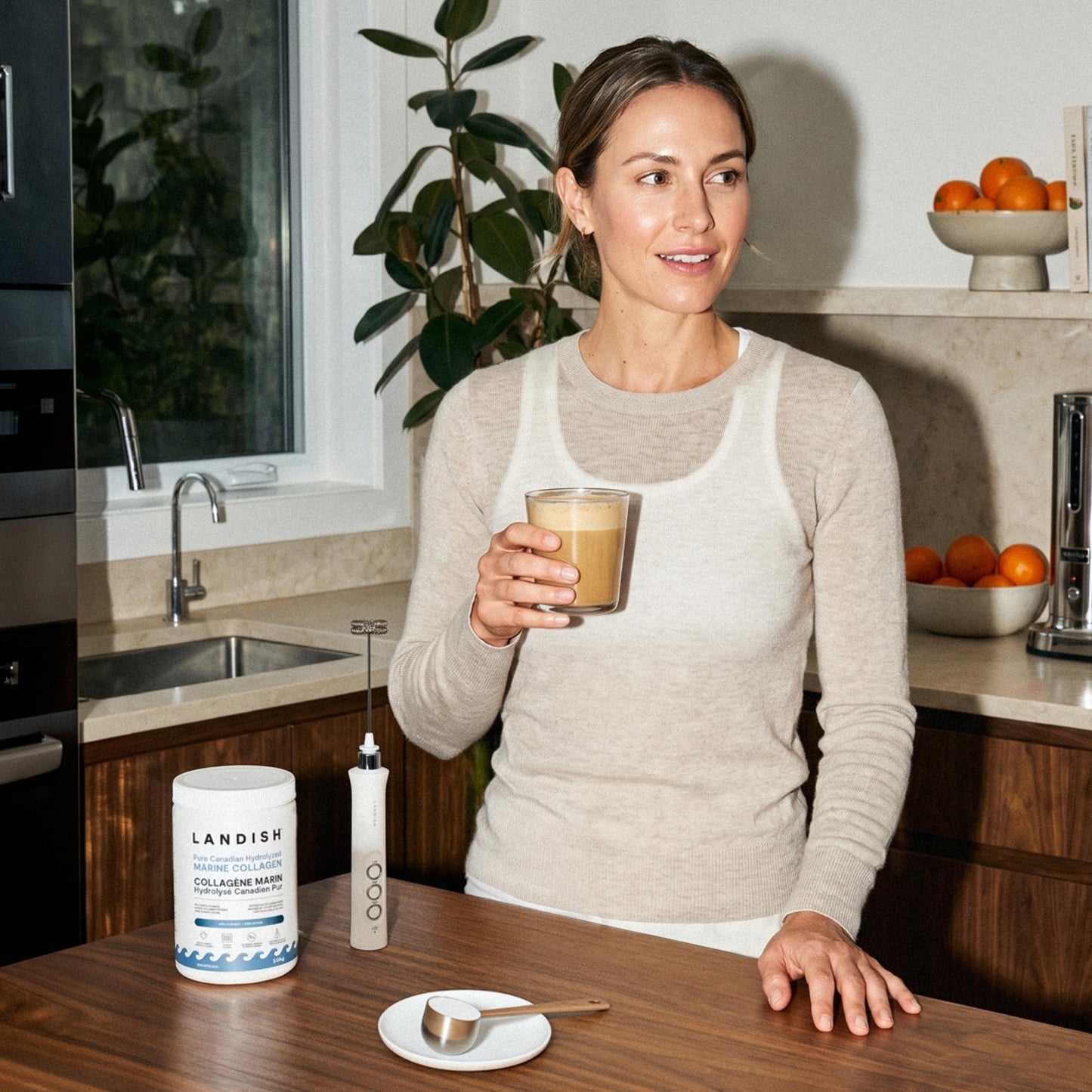 Landish Pure Canadian Marine Collagen Peptides Powder - Whole-Body Benefits & Joint Support, For Women & Men - Hydrolyzed, Unflavoured, Ultra-Pure Protein Supplement - Fully Dissolves, 0 Carb & Sugar - Made in Canada - 250 g (30-Day Supply) - Available at All In One Marketplace Canada