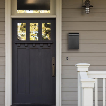 Architectural Mailboxes Modern Heritage Wall Mount Mailbox, Black, Small ARCHITECTURAL MAILBOXES