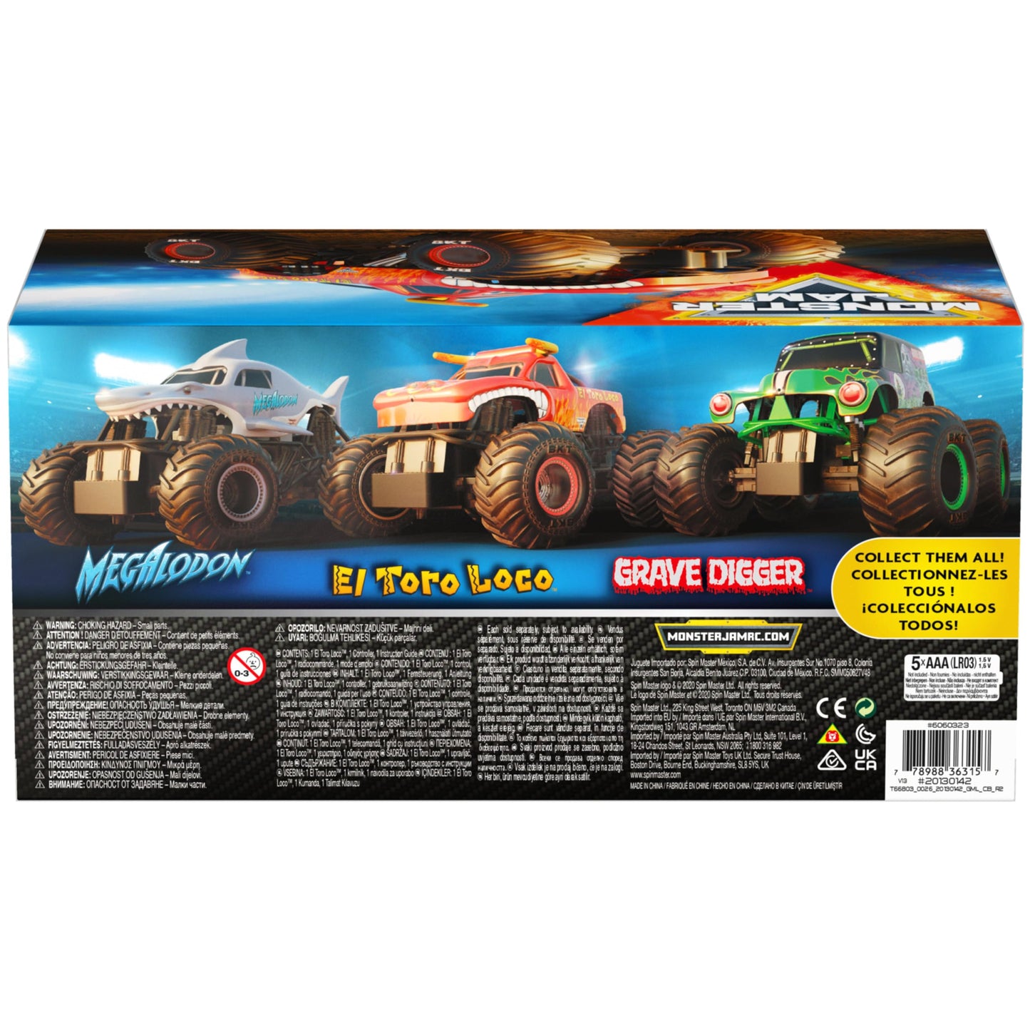 Monster Jam, Official El Toro Loco Remote Control Monster Truck for Boys and Girls, 1:24 Scale, 2.4 GHz, Kids Toys for Ages 4 and Up 🍁 All In One Marketplace Canada