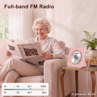 Gueray Portable CD Player with Bluetooth, Desktop CD Music Players for Home with Speakers and Remote Control, Support AUX&USB FM Radio Cool Men's Music Lovers Christmas Birthday Gifts,Cool Room Decor 🍁 All In One Marketplace Canada
