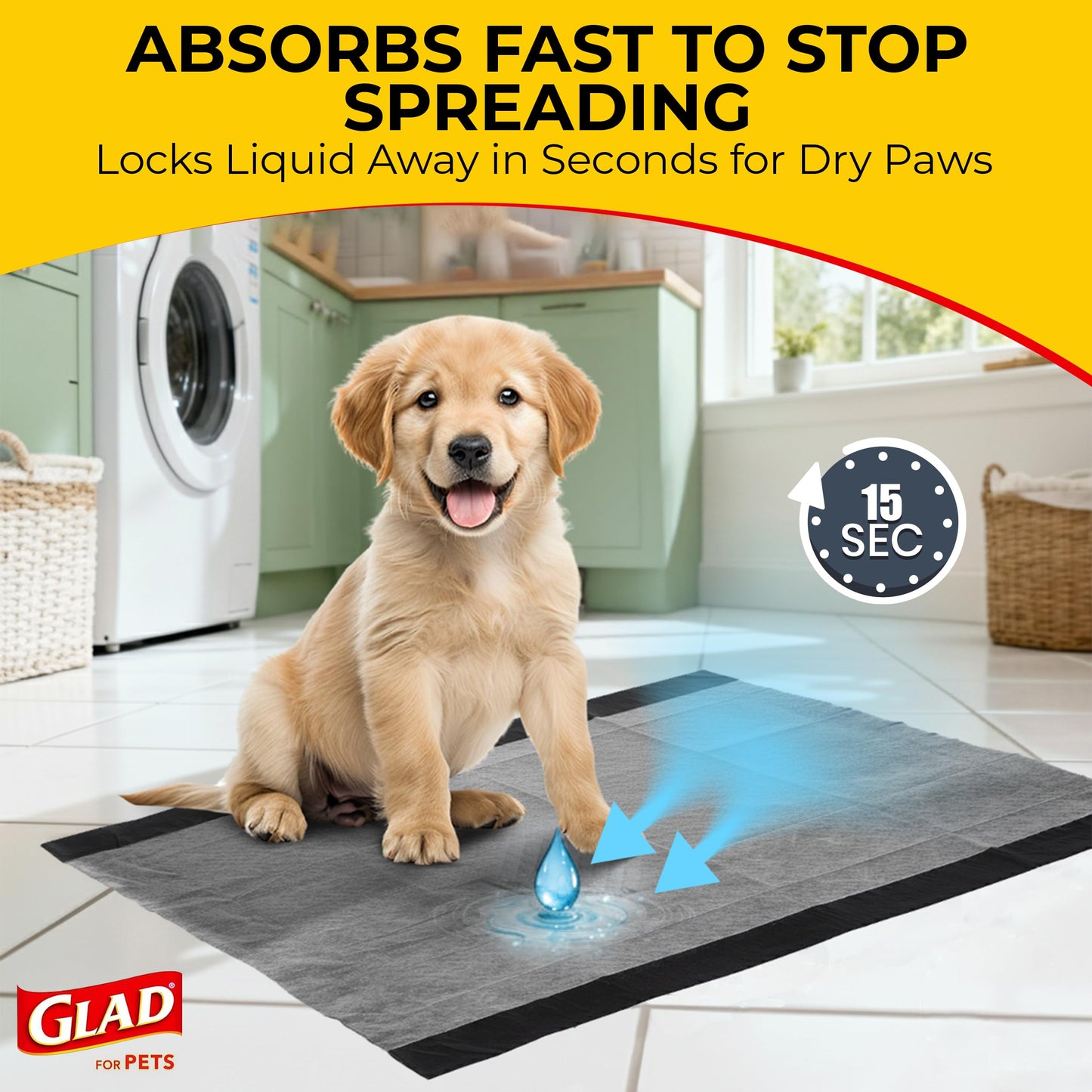 Glad for Pets XL Charcoal Training Pads for Dogs and Puppies, 50 Count 🍁 All In One Marketplace Canada