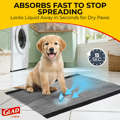Glad for Pets XL Charcoal Training Pads for Dogs and Puppies, 50 Count 🍁 All In One Marketplace Canada