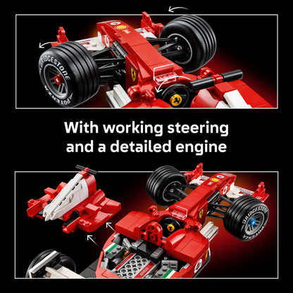 LEGO Icons Ferrari F2004 & Michael Schumacher Building Set for Adults, Ages 18+ - Ferrari F1 Bedroom, Home Office, Desk Decor - Gift Ideas for Men, Women & Fans - 11375 - Available at All In One Marketplace Canada