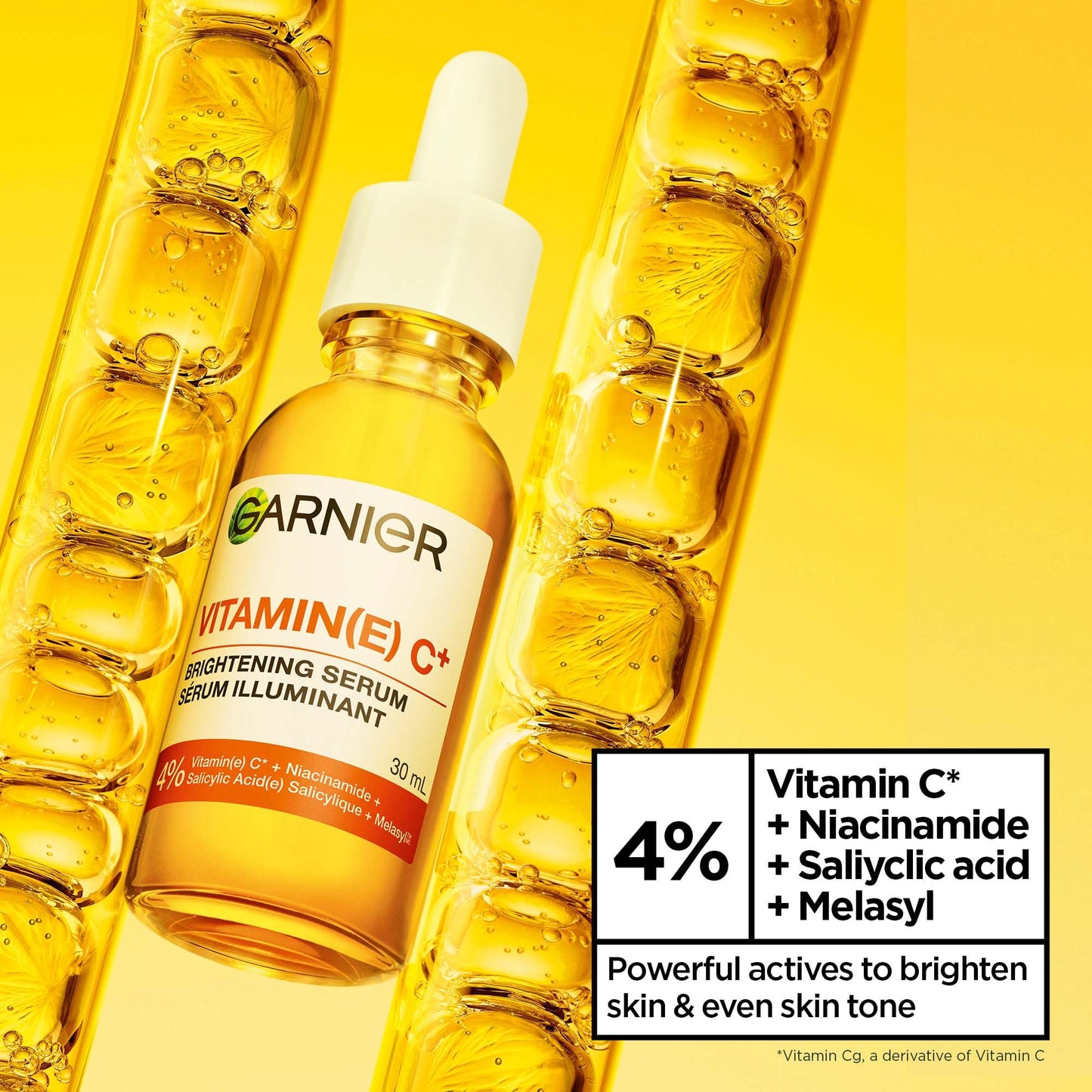 Garnier Vitamin C Serums Face Duo Gift Set, With 3.5% Niacinamide & Salicylic Acid, Brightening Serum, For All Skin Types, Even Sensitive, For Dull, Tired Skin, Bundle 2 x 30ml