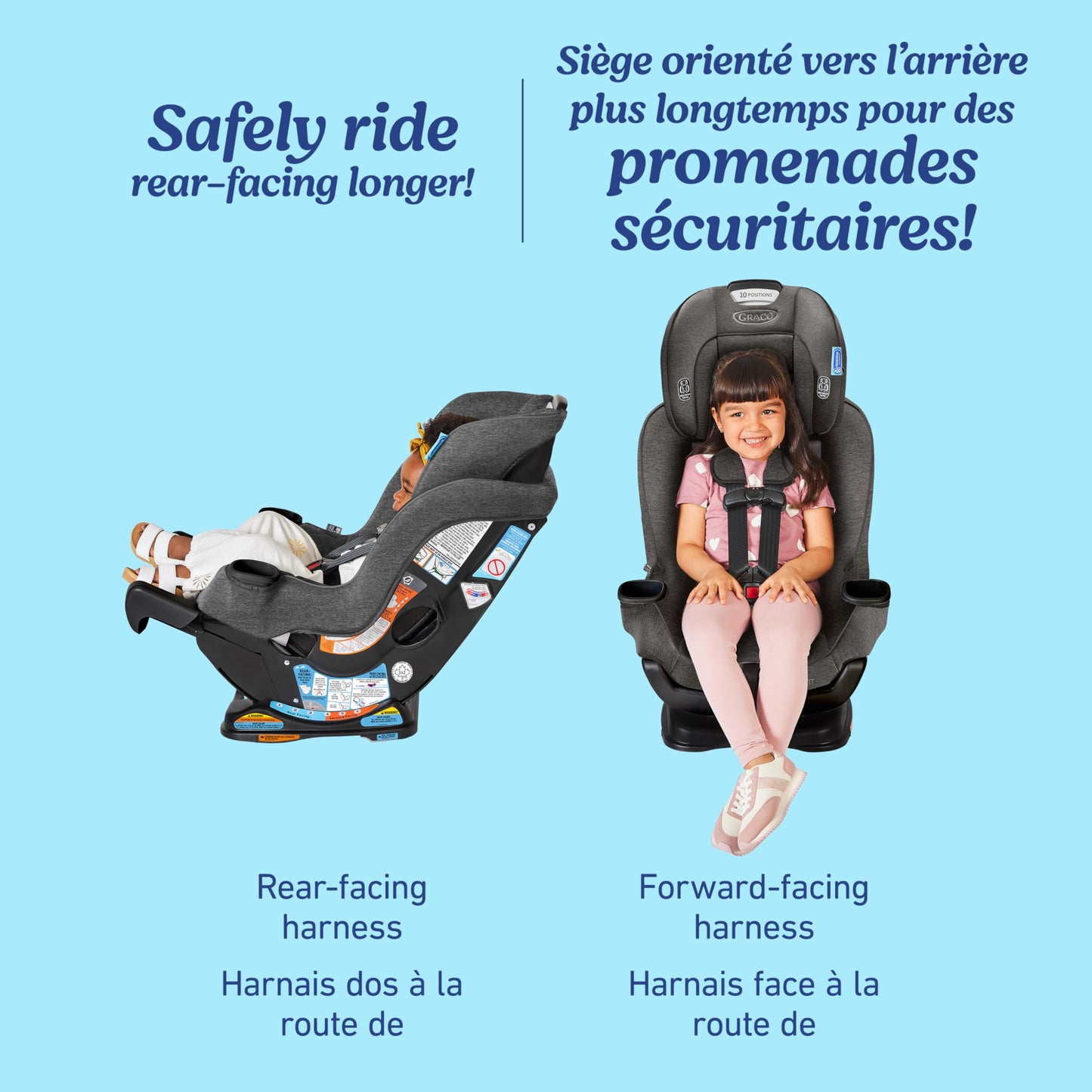 Graco Extend2Fit Convertible Car Seat, Ashten