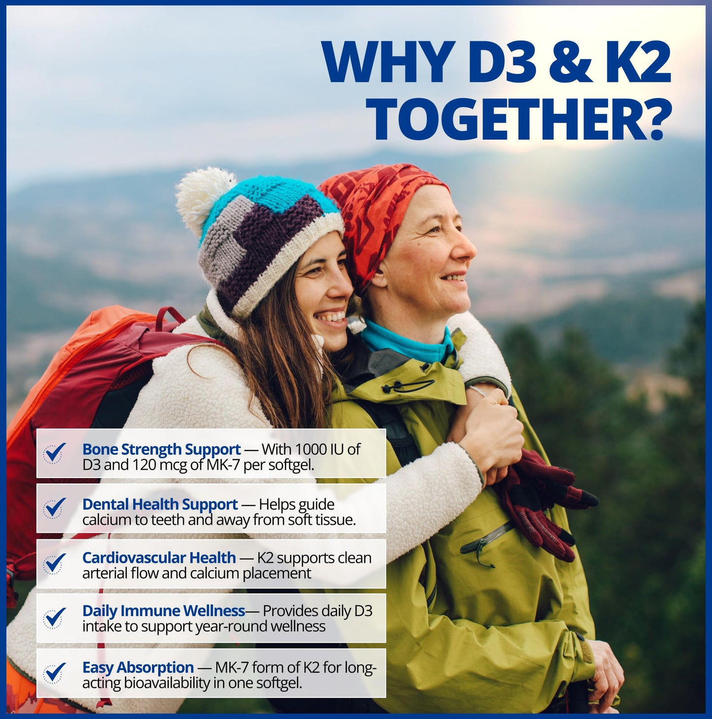 CanPrev - D3 & K2 Vitamin Supplement 240 Softgels 240-Day Supply, K2 MK7 Cholecalciferol Vitamin D3 Supplement, Organic Coconut Oil for Improved Absorption - Helps Build & Maintain Teeth & Bone Health