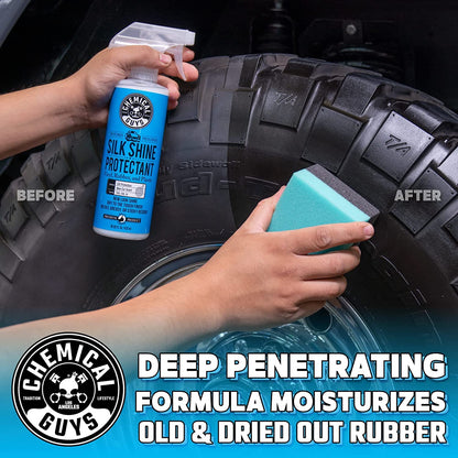Chemical Guys Silk Shine Spray-able Dry-to-The-Touch Dressing and Protectant for Tires, Trim, Vinyl, Plastic and More, Safe for Cars, Trucks, Motorcycles, RVs & More, 473 ml (2 Pack) 🍁 All In One Marketplace Canada