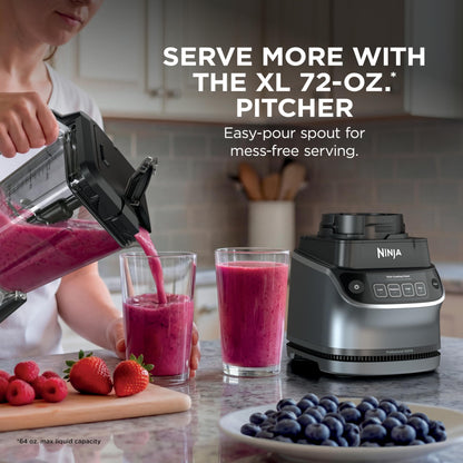Ninja UltraCrush Pro Kitchen System, 1500W, Silver, BP401C, 72oz/2.1L Ninja