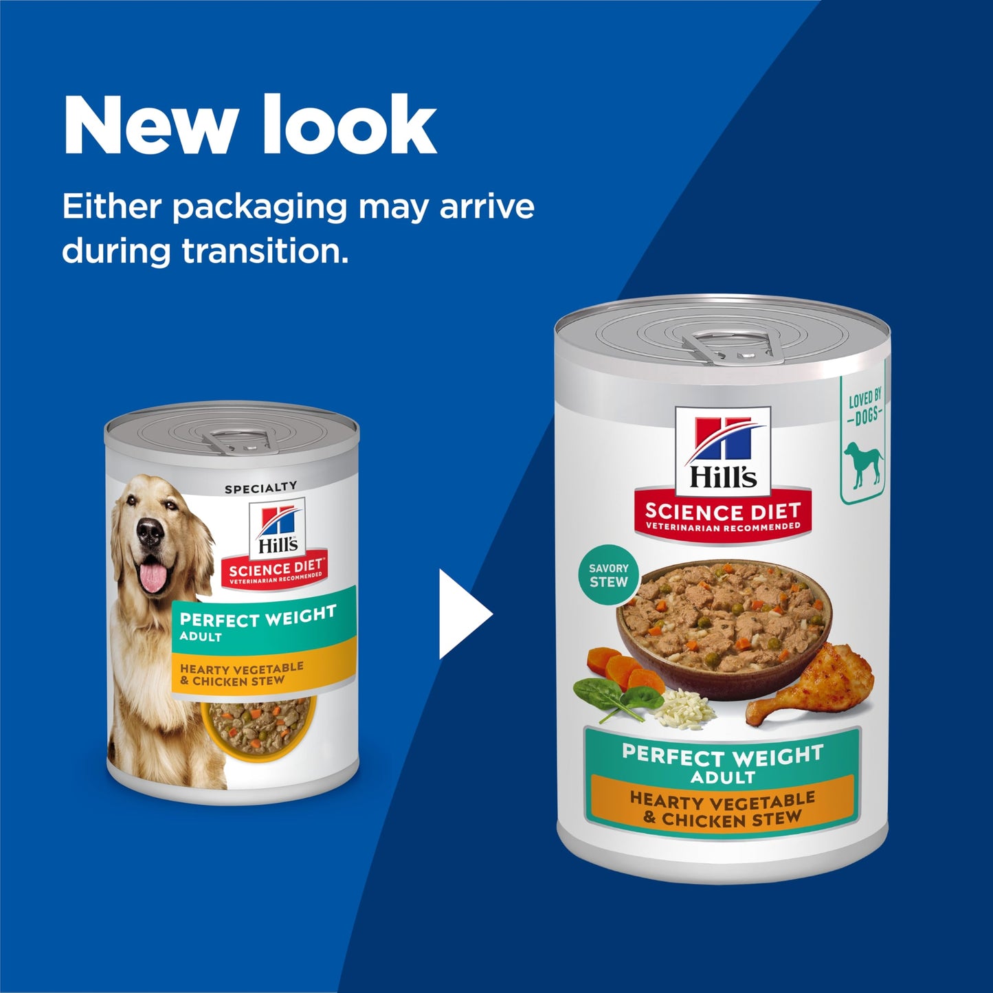Hill's Science Diet Adult Perfect Weight Canned Dog Food, Hearty Vegetable & Chicken Stew 12 x 354 g Can 🍁 All In One Marketplace Canada