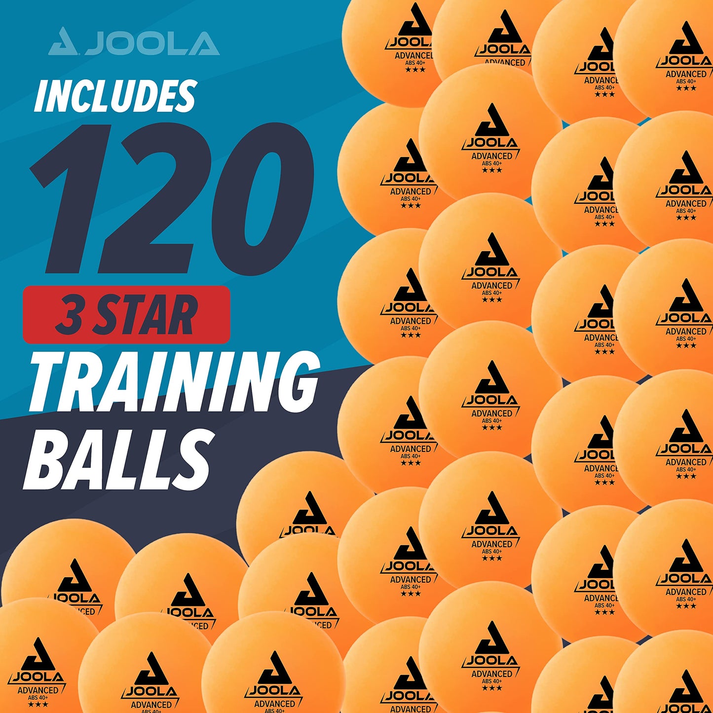 JOOLA Training 3 Star Table Tennis Balls 12, 60, or 120 Pack - 40mm Regulation Bulk Ping Pong Balls for Competition and Recreational Play - Fun as a Cat Toy - Indoor and Outdoor Compatible 🍁 All In One Marketplace Canada