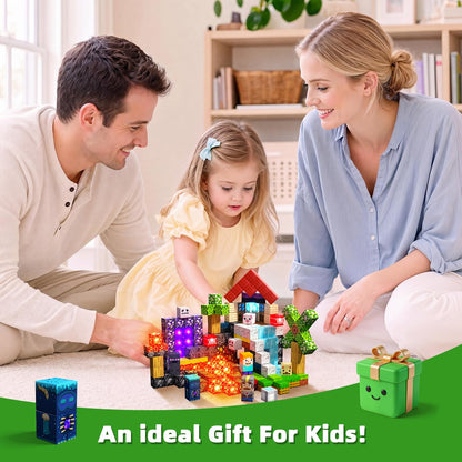 200PCS Light Up Magnetic Blocks, Building Cube Set Birthday Gifts for Kids 🍁 All In One Marketplace Canada