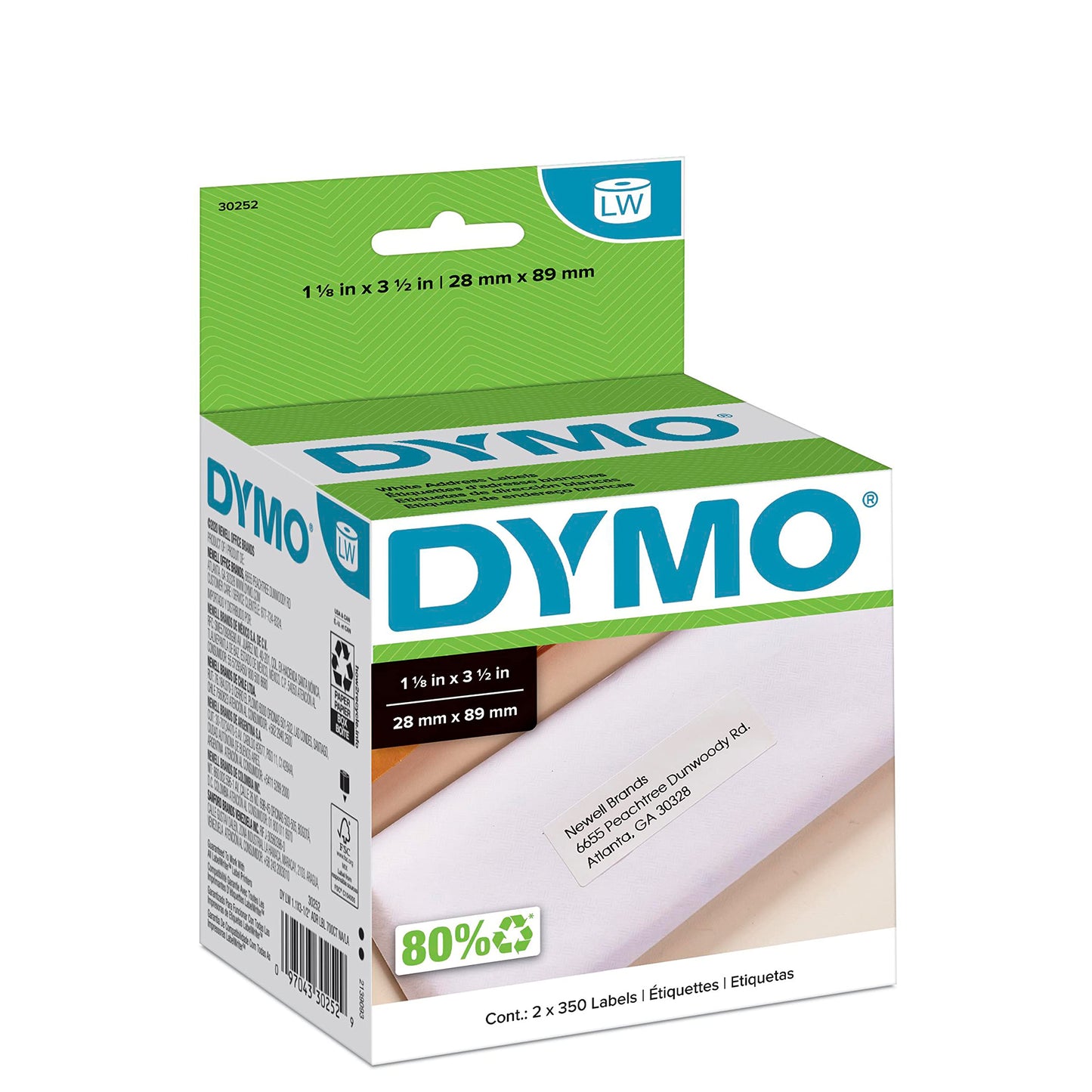 DYMO LW Thermal Printer Labels - 1-1/8 x 3-1/2 Inch Mailing Address Labels for LabelWriter Printers – 700 Count DYMO