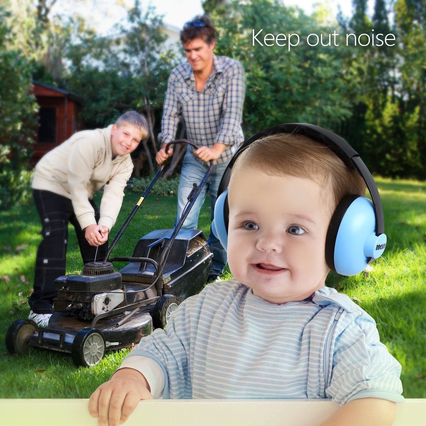 BBTKCARE Baby Ear Protection Noise Cancelling HeadPhones for Babies for 3 Months to 3 Years (Blue)