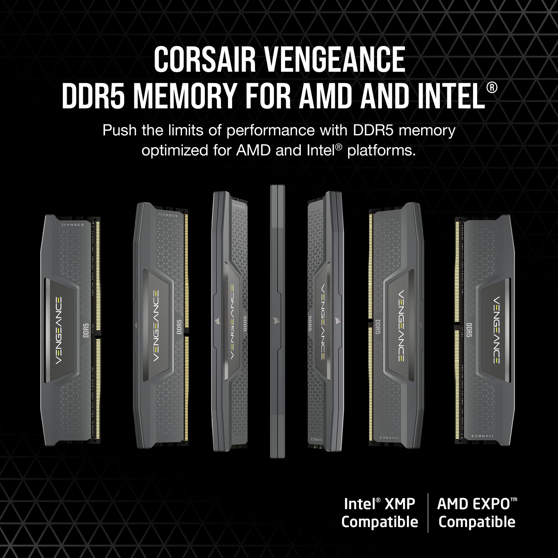Corsair Vengeance DDR5 16GB (2 x 8GB) Up to 6000MHz AMD Intel RAM Corsair