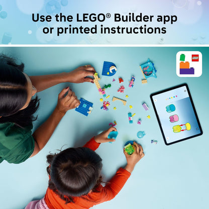 LEGO Gabby’s Dollhouse Mermaid Gabby’s Aquarium Adventure Building Blocks - Pretend Play & Learning Toy for Girls & Boys, Ages 4+, with Gabby & Mercat Mini Dolls - Gift Idea for Birthdays - 11204 LEGO