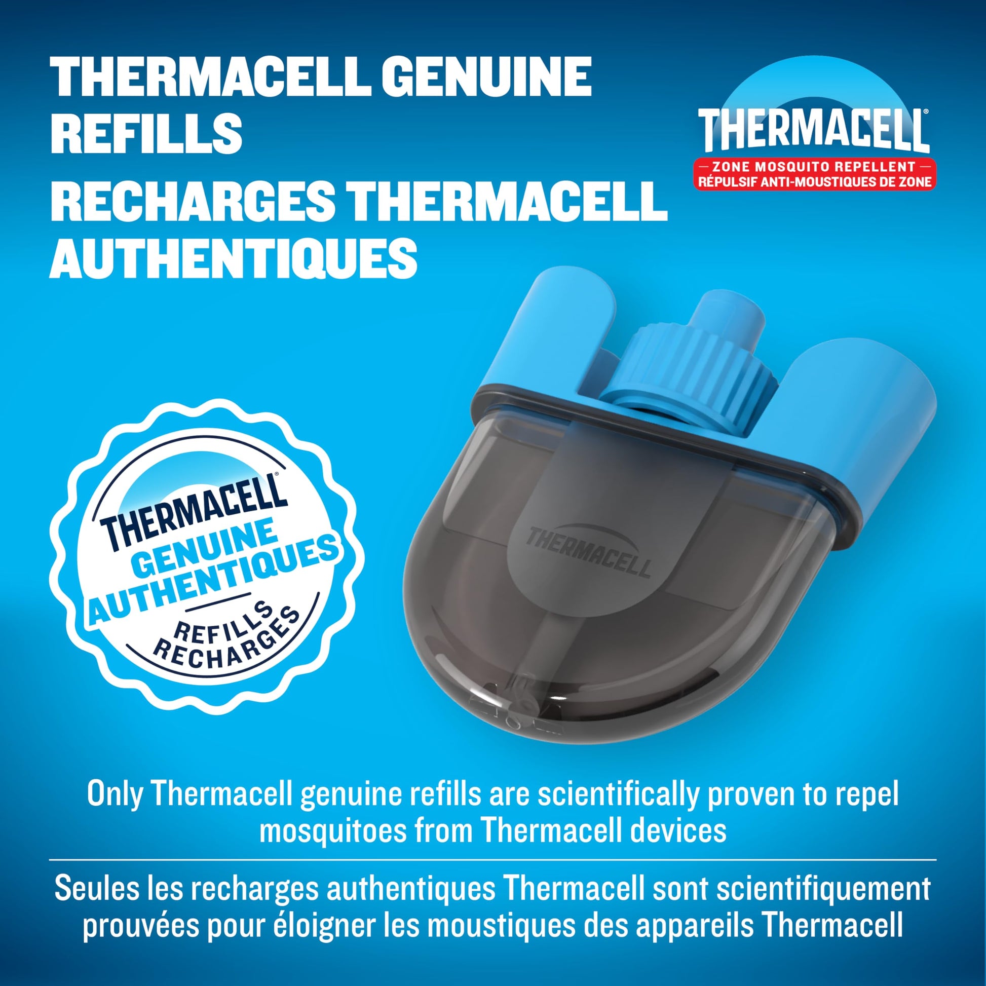 Thermacell Mosquito Rechargeable Repeller Refills; 36 Hours; Compatible with Thermacell E-Series & Radius Only; 20 Foot (6 m) Mosquito Repellent Zone; Deet Free Bug Spray Alternative; Scent Free