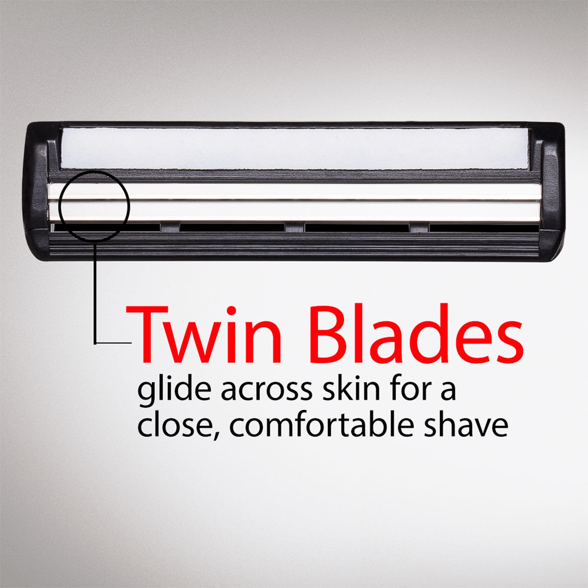 Gillette TRAC II Plus Razor Blade Refills, 10 Count, Black