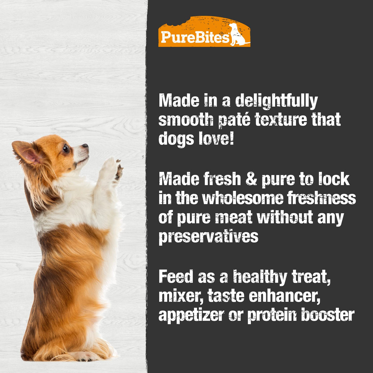 PureBites Duck Pate for Dogs, 71 g, Case of 12