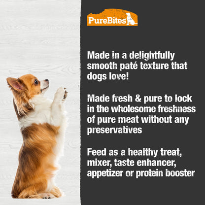 PureBites Duck Pate for Dogs, 71 g, Case of 12