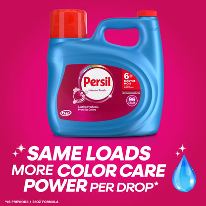 Persil Intense Fresh Liquid Laundry Detergent Everyday Clean 3.72L/96 Loads - Available at All In One Marketplace Canada