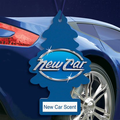 LITTLE Air Fresheners Car Air Freshener. Hanging Tree Provides Long Lasting Scent for Auto or Home. New Car Scent, 24 Air Fresheners
